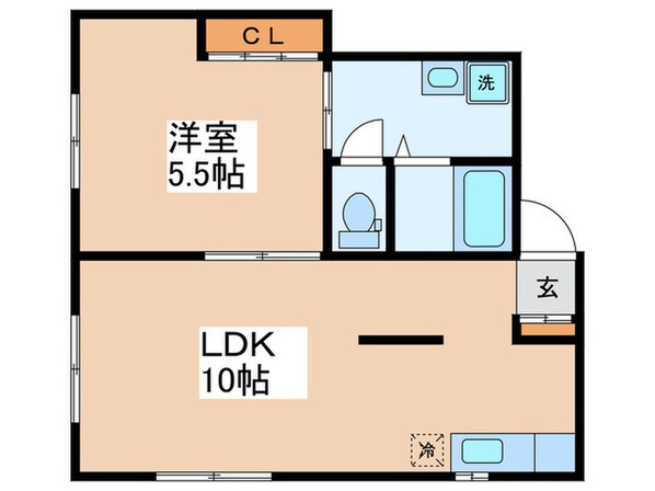 ノ－スプレイスの物件間取画像